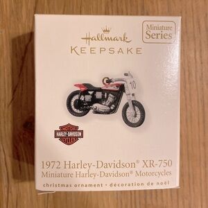 Harley Davidson Hallmark Keepsake Miniature Series 1972 XR-750